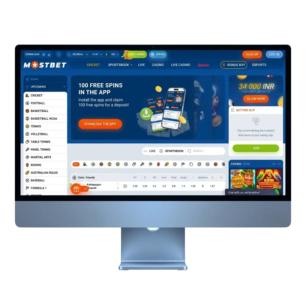 Mostbet Pakistan official website for sports betting, online casino, cricket, slots and mobile app with 125% welcome bonus